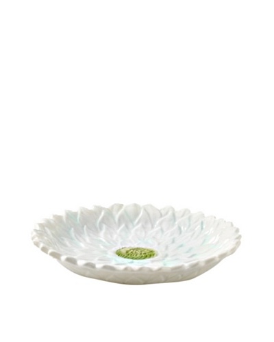 Mikasa Silk Floral Appetizer Plate, White/Teal/Green
