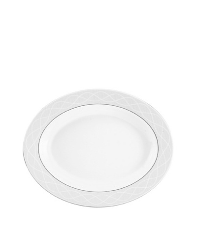Mikasa Pearl Elegance 14 Oval Platter, Off-White
