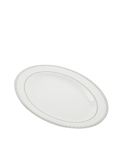Mikasa Floral Strand14 Oval Platter, White