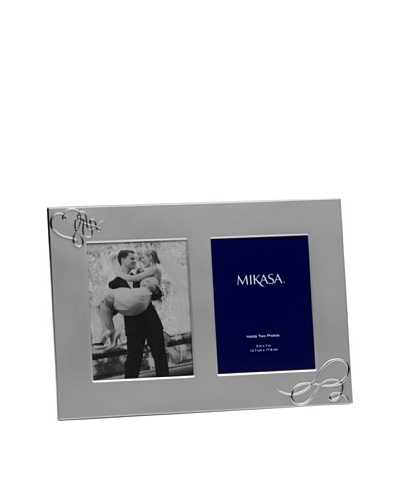 Mikasa Avenue Silver-Plated Love Story Double Invitation Frame