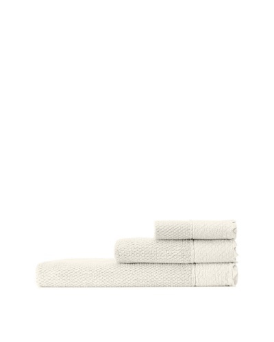 Mili Designs NYC Stonewash Towel Set, Ivory