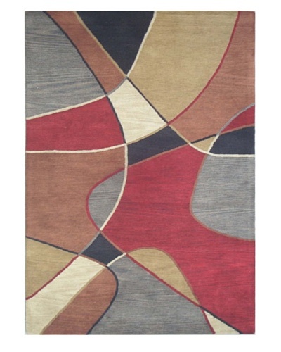Mili Designs NYC Oval Patterned Rug, Multi, 5' x 8'