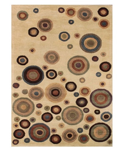 Mili Designs NYC Dots Patterned Rug, Multi, 5' x 8'