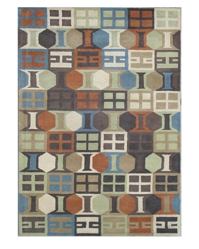 Mili Designs NYC Kaleidoscope Patterned Rugs, Multi, 5' x 8'