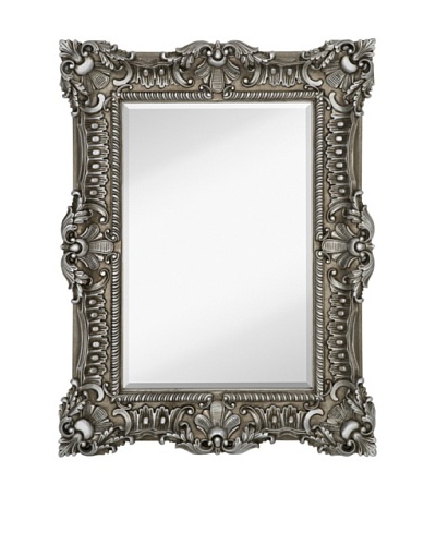 Majestic Mirrors Bella Mirror, Silver, 51 x 39