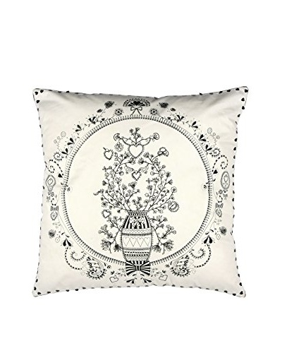 Miss Blackbirdy Flowerpot Pillow Cover
