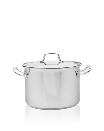 MIU France Covered Stock Pot with Tri-Ply Stainless Steel/Aluminum Base [Silver]