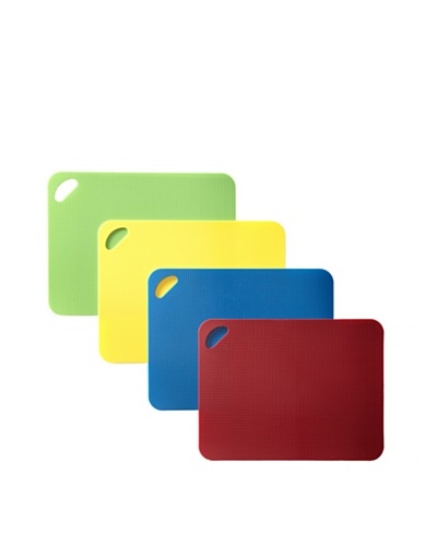 MIU France Set of 4 Thick Flexible Cutting Boards, Multi