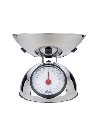 MIU France Polished Stainless Steel 8-Pound Analog Spring Scale