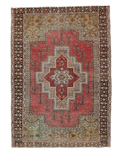 Momeni One of Kind Vintage Authentic Turkish Anatolian Rug, 4'3 x 6'