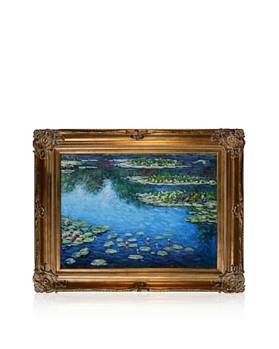 Claude Monet Water Lilies Framed Oil Painting,  30 x 40