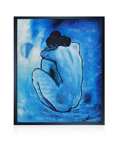 Pablo Picasso Blue Nude Framed Oil Painting, 20 x 24