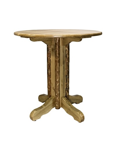Montana Woodworks Glacier Country Center Pedestal Table