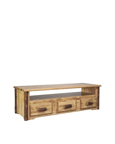 Montana Woodworks Glacier Country Sitting Chest/Entertainment Center