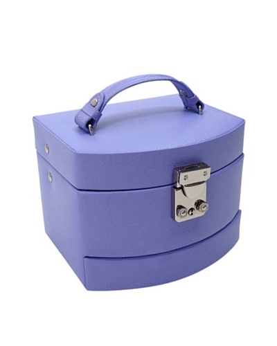 Morelle & Co. Laura Leather Expandable Jewelry Box, Violet Tulip