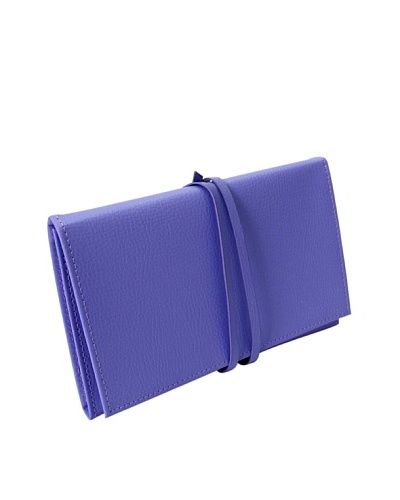 Morelle & Co. Audrey Leather Jewelry Envelope, Violet Tulip