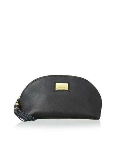 Morelle & Co. Miriam Saffiano Leather Cosmetic Bag, Black