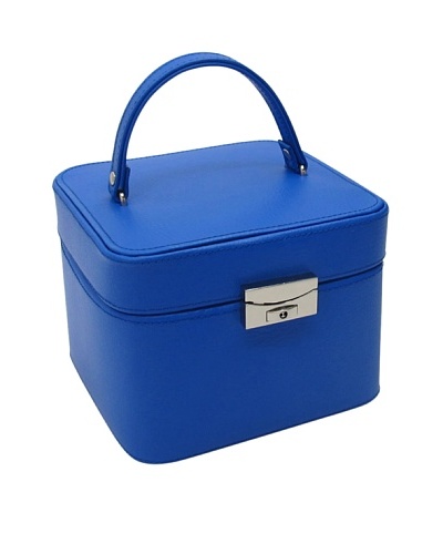 Morelle & Co. Emma Small Leather Jewelry Box, Dazzling Blue