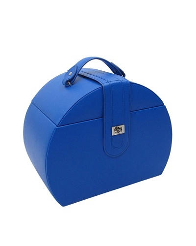 Morelle & Co. Diana Leather Purse Jewelry Box with Takeaway Case, Dazzling Blue