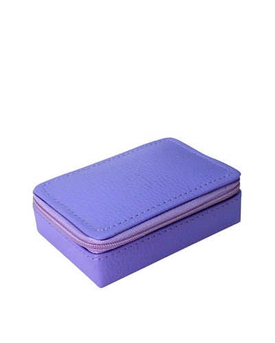 Morelle & Co. Vicky Zippered Jewelry Case, Violet Tulip