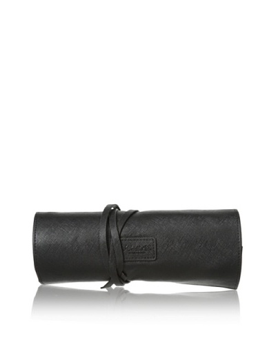 Morelle & Co. Carrie Saffiano Leather Jewelry Roll, Black