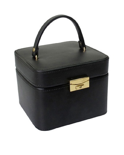 Morelle & Co. Emma Small Leather Jewelry Box, Black