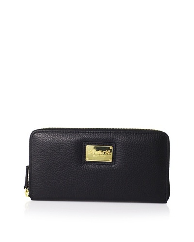 Morelle & Co. Leather Zip Wallet, Black