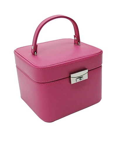 Morelle & Co. Emma Small Leather Jewelry Box, Raspberry