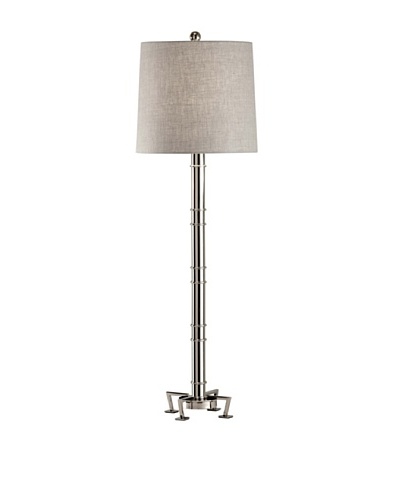 Feiss Lighting Edessa Collection Buffet Lamp [Polished Nickel/Grey]