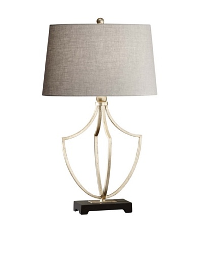 Feiss Grandeur Collection Table Lamp, Ebonized Silver