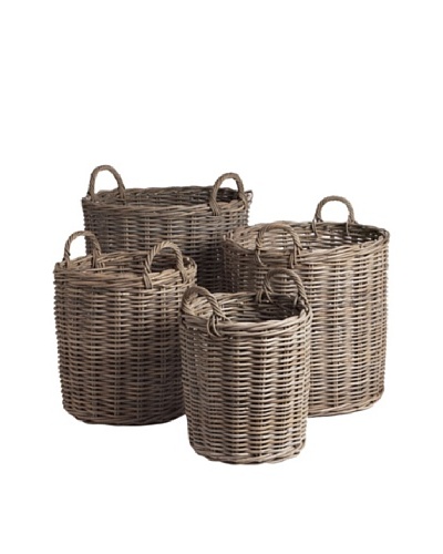 Napa Home & Garden Set of 4 Normandy Round Baskets