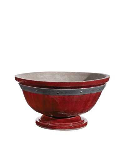 Napa Home and Garden Avondale Footed Bowl, Red
