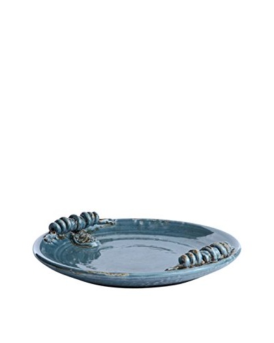 Napa Home and Garden Leone Decorative Plate, Steel Blue