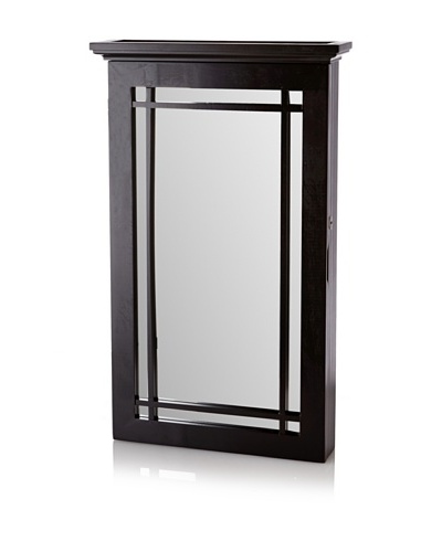 Nathan Direct Border Wall Armoire With Lock, Black