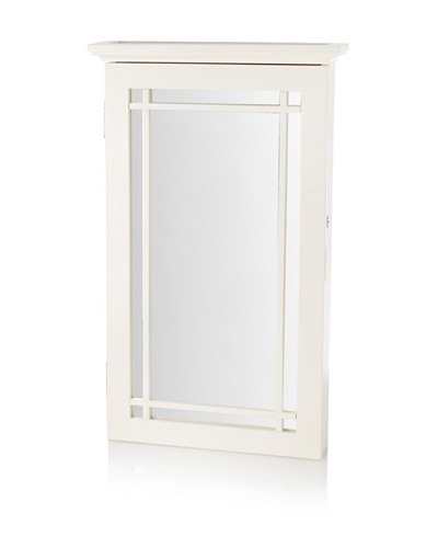 Nathan Direct Border Wall Armoire With Lock, White