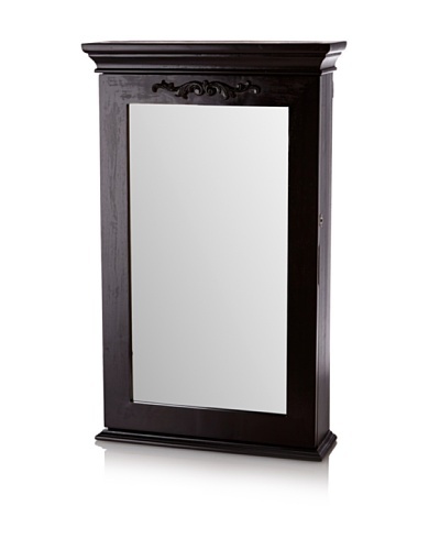Nathan Direct Morris Wall Armoire With Lock, Black