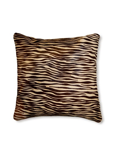 Natural Torino Cowhide Pillow, Baby Tiger, 16 x 16