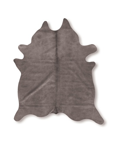 Natural Brand Geneva Cowhide Rug, Grey, 7' x 5' 5