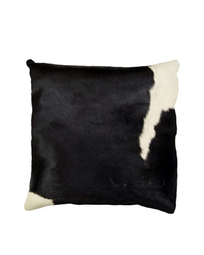 Natural Brand Torino Cowhide Pillow, Black & White