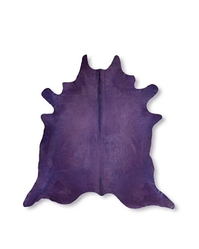 Natural Brand Geneva Cowhide Rug, Purple, 7' x 5' 5As You See