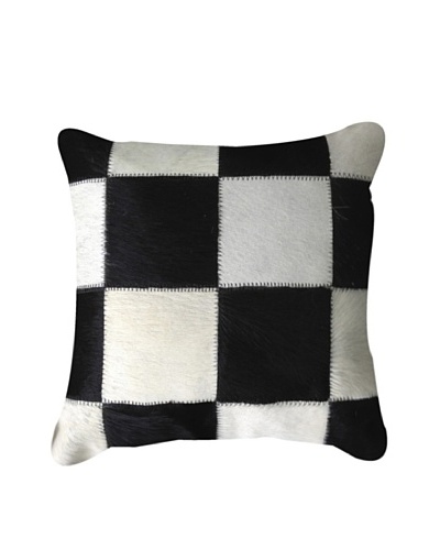 Natural Brand Torino Patchwork Pillow, Black/White