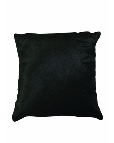 Natural Brand Torino Cowhide Pillow, Black