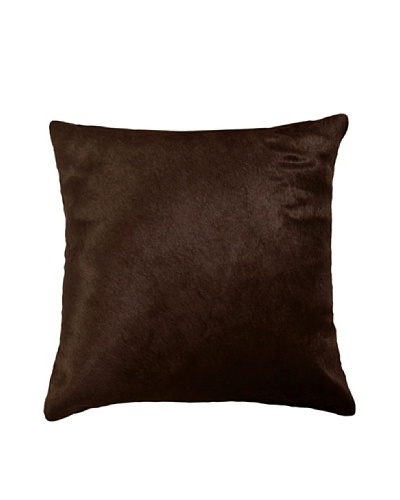 Natural Brand Torino Cowhide Pillow, Brown, 16 x 16
