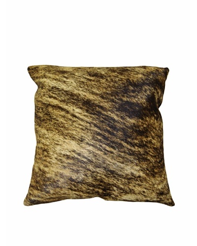 Natural Brand Torino Cowhide Pillow, Classic Brindle