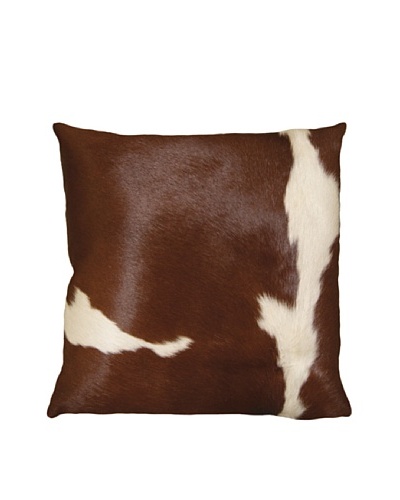 Natural Brand Torino Cowhide Pillow, Brown/WhiteAs You See