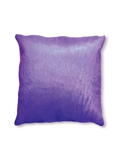 Natural Brand Torino Cowhide Pillow, Purple