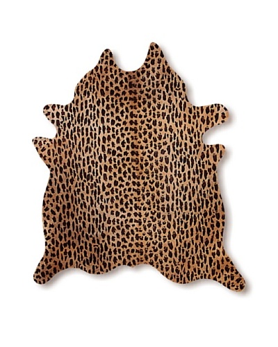 Natural Brand Togo Cowhide Rug, Leopard, 7' x 5' 5
