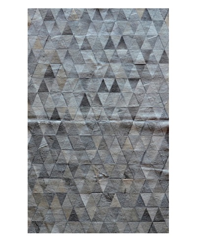 Natural Brand Stitch Hide Rug [Mosaik Grey]