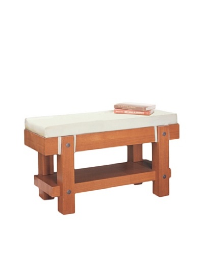 Neu Home Robust Bench with Cushion, Brown