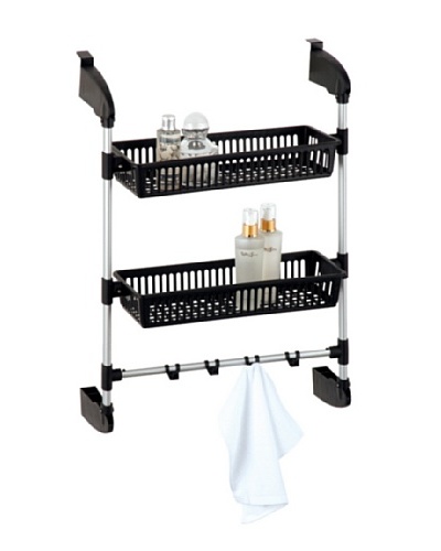 Organize It All Over The Door 2-Basket Unit With Hooks